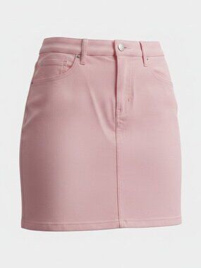 GUANYY Pink Denim Mini Skirt Women's Size M